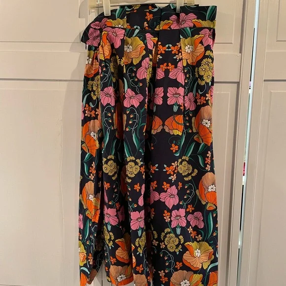 Corey Lynn Calter Vibrant Floral A-Line Skirt - Picture 3 of 5